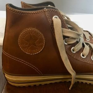Converse Brown/Tan Lace Up High Tops